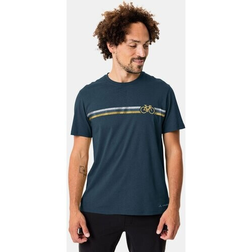 Vaude Men'S Cyclist T-Shirt V Donkerblauw Tweedehands