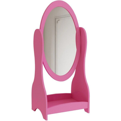 VDD - Staande Spiegel - Houten Make-up Spiegel - Roze