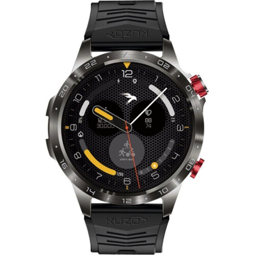 Veho VSW-004-PRO-B - Smartwatch - Hybride Touchscreen AMOLED - Donker metallic