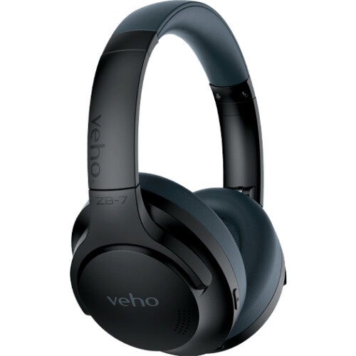 Veho ZB-7 - Over-Ear Koptelefoon - Draadloos Bluetooth 5.0 met ANC - Blauw/Zwart