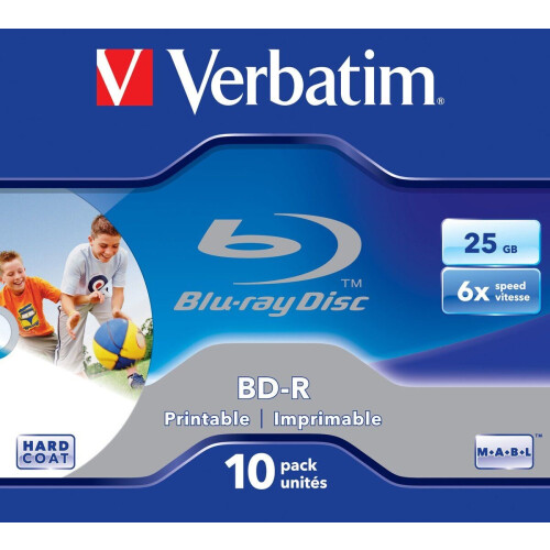 Verbatim 43713 - Blu-ray BD-R - 25 GB - Bedrukbaar (10 stuks)