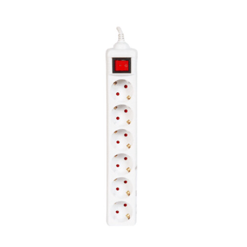 Veripart Power Strip 6-way 3m White Tweedehands
