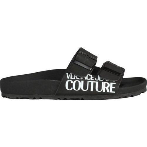 Versace Jeans Linea Fondo Sandy Dis. 57 - Dames Slippers - Verstelbare gespen - Zwart