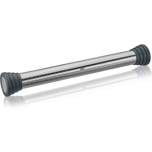 Verstelbare deegroller met maatschaal, RVS, 5 maten, 40 cm - GEFU | REGO Tweedehands