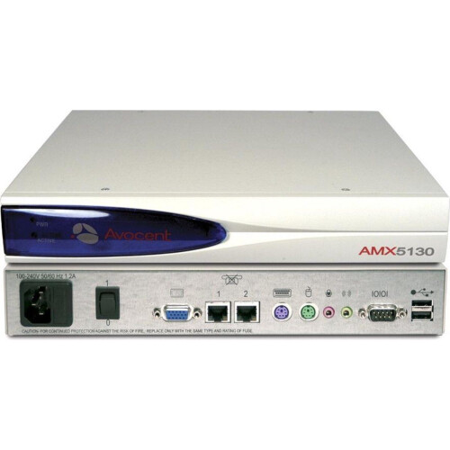 Vertiv AMX5130 - KVM-switch - Desktop user station met automatische skew compensatie - Grijs