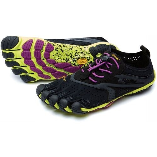 Vibram FiveFingers V-Run Schoen Dames Zwart/Geel Tweedehands