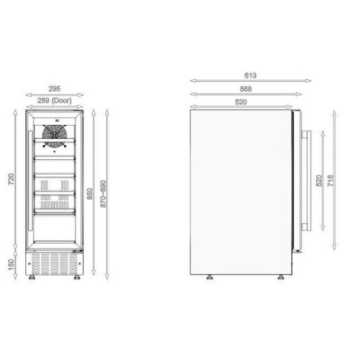 Viceroy Wrwc30bked - Wijnkoeler - 18 Flessen - Single Zone | Nieuw (outlet)