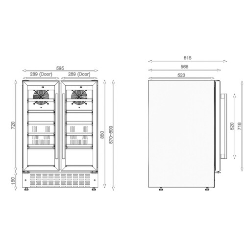Viceroy Wrwc60ddbked - Wijnkoeler - 116 Liter - Energieklasse C | Nieuw (outlet)