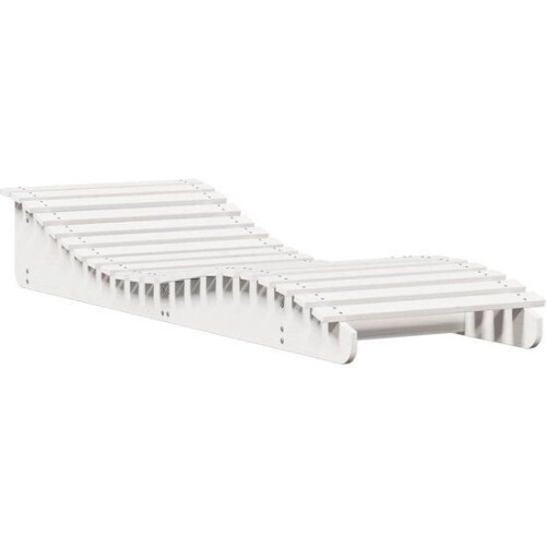 vidaXL - Ligbed - 205x70x31,5 cm - massief grenenhout - wit