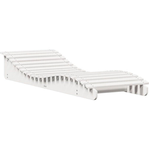 vidaXL - Ligbed - 205x70x31,5 - cm - massief - grenenhout - wit