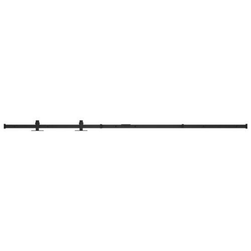 vidaXL - Ophangset - minischuifdeur - 183 cm - zwart