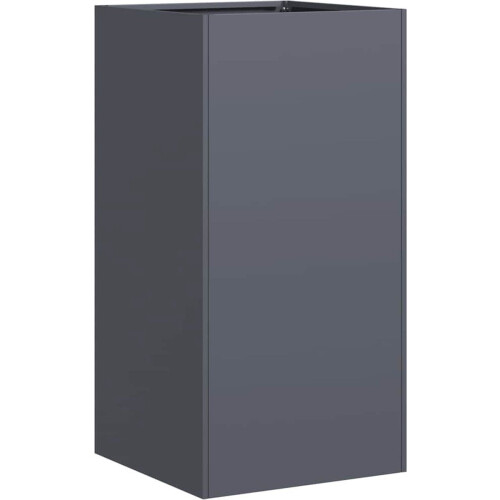 vidaXL - Plantenbak - 40x40x80 - cm - koudgewalst - staal - antracietkleurig