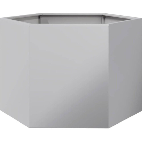 vidaXL - Plantenbak - zeshoek - 69x60x45 - cm - gegalvaniseerd - staal Tweedehands