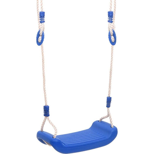 vidaXL Schommelzitjes 2 st met touwen 37x15 cm polyetheen blauw Tweedehands