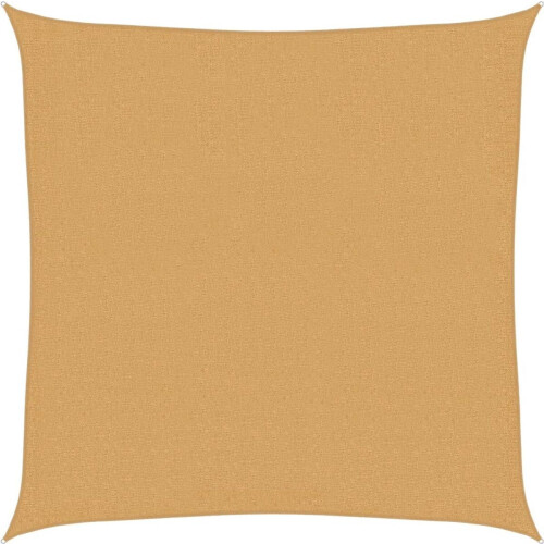 vidaXL - Zonnezeil - 3,6x3,6 m - HDPE - zandkleurig Tweedehands