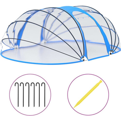 vidaXL - Zwembadkoepel - ovaal - 530x410x210 - cm Tweedehands