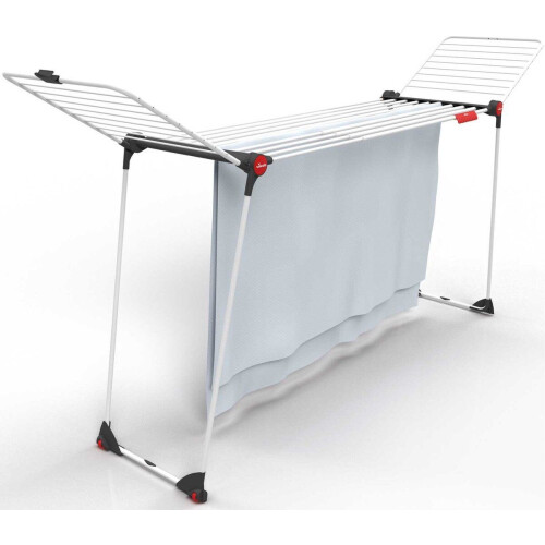 Vileda Infinity Flex - Droogrek - 30 m drooglengte - Telescopisch uittrekbaar plateau - Wit Tweedehands