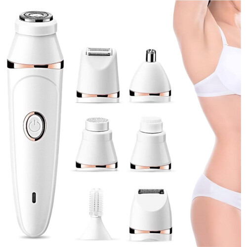Vimora Ladyshave 7-in-1 - Epilator dames - Waterdicht - 7 opzetstukken - Wit met roze