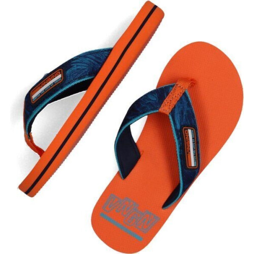 Vingino Jax - Jongens Slippers - EVA beach slipper met canvas T strap - Dark Blue