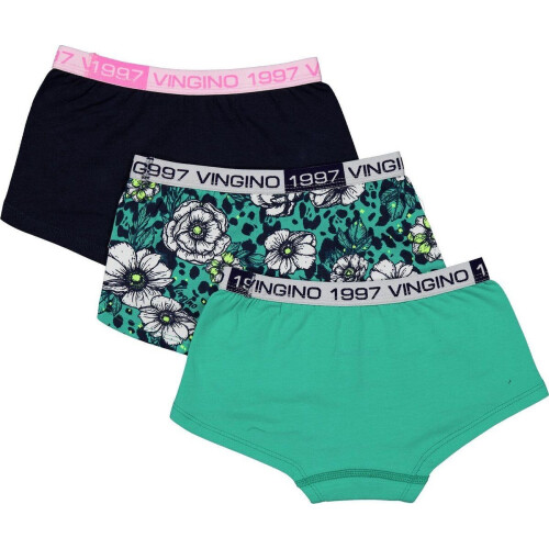 Vingino Sanne 3P - Kinder Meisjes Onderbroek - Maat XXS - Mid Mint (3 stuks)