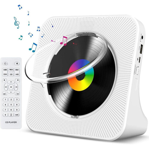 Vizual CD Speler - Compact 3-in-1 - CD Radio Bluetooth met HiFi Speakers LCD Scherm USB ingang