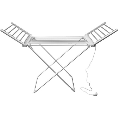 Vlectro Elektrisch droogrek 147x54x94 cm– 220V – 230W –Wit/Zilver