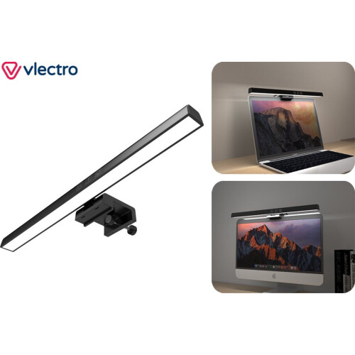 Vlectro - Schermlamp 50 cm - Clip-on - 3 lichtinstellingen