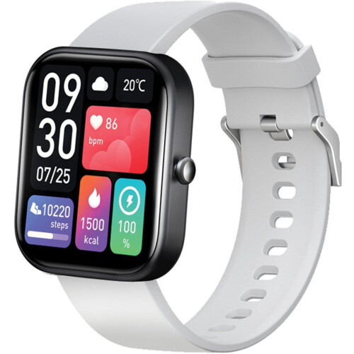 Vlectro Smartwatch - Gezondheidsmonitoring met GPS - Zwart