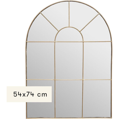 Vogue Wandspiegel - Ovaal - Boograam 54 x 74 cm - Goud Tweedehands