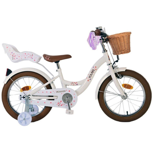 Volare Blossom - Kinderfiets - 16 inch - Meisjes - Wit Tweedehands