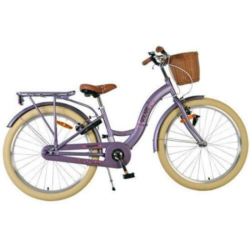 Volare Blossom Kinderfiets - Meisjes - 24 inch - Paars - Twee handremmen