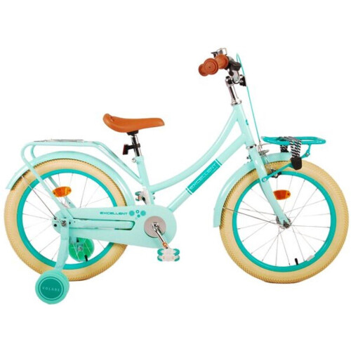 Volare Excellent Kinderfiets - Meisjesfiets - 18 inch - Mintgroen - 95% afgemonteerd Tweedehands