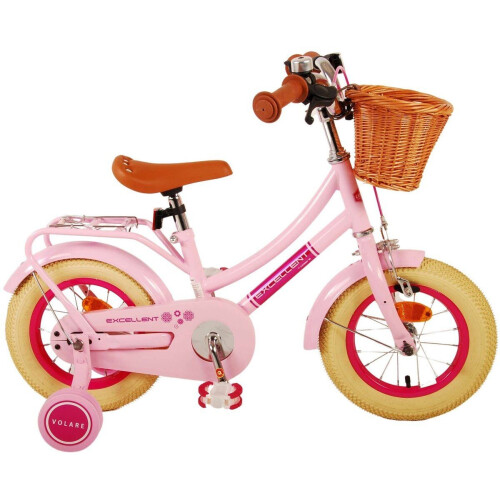 Volare Excellent Kinderfiets - Meisjesfiets - 12 inch - Lichtroze