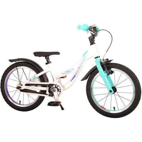 Volare Glamour Kinderfiets - 16 inch - Voor meisjes - Parelmoer Mint Groen - Prime Collection Tweedehands