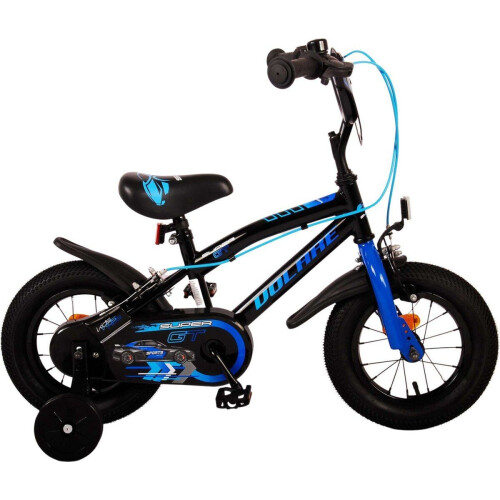 Volare Super GT Kinderfiets - Jongens - 12 inch - Blauw - Twee handremmen