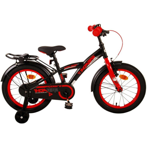 Volare Thombike - Kinderfiets - 16 inch - Jongens - Zwart Rood Tweedehands