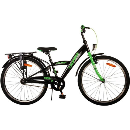 Volare Thombike Kinderfiets - Jongensfiets - 24 inch - Zwart Groen