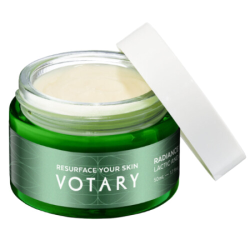 VOTARY Radiance Reveal Masker - Peelingmasker voor Gevoelige Huid - Melkzuur&Mandelzuur (50 ml) Tweedehands