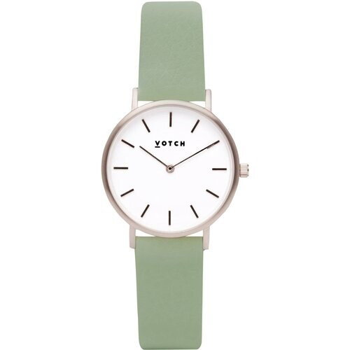 Votch dames vegan Horloge Classic Petite Groen & Zilver Tweedehands