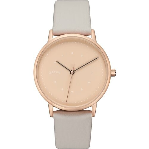 Votch dames vegan Horloge Lyka Roségoud & Lichtgrijs - Taupe Tweedehands