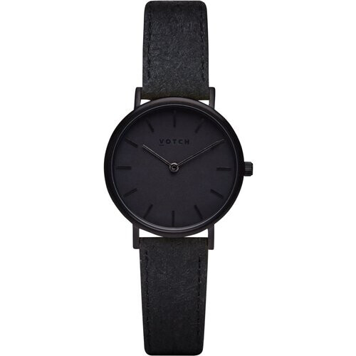 Votch dames vegan Horloge Piñatex Petite Zwart & Zwart Tweedehands