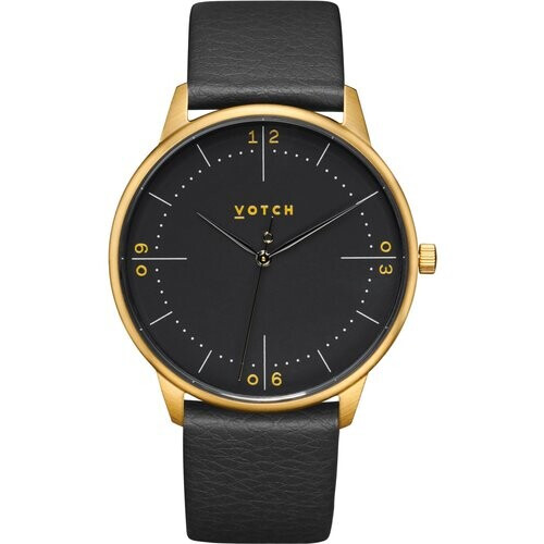 Votch mannen vegan Horloge Aalto Goud & Zwart Tweedehands