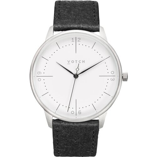 Votch mannen vegan Horloge Aalto Zilver & Piñatex Tweedehands
