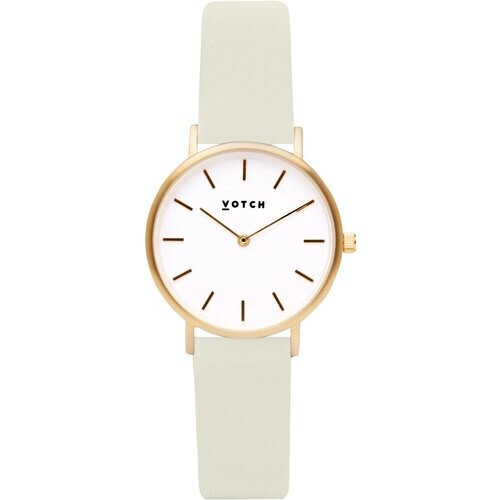 Votch mannen vegan Horloge Petite Goud & Linnen Tweedehands