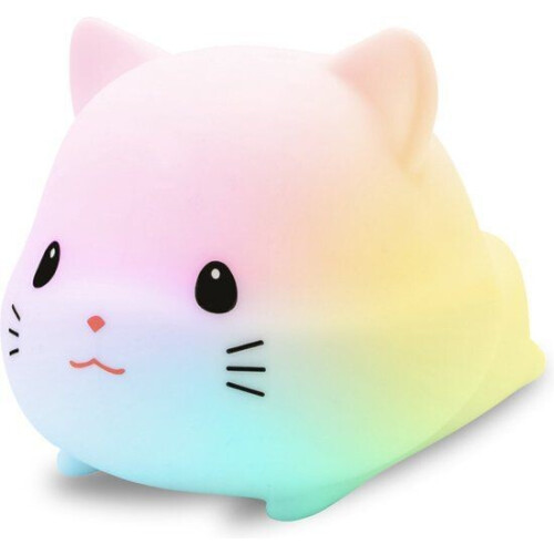 Vulpes Goods® Nachtlampje - LED Nachtlampje Kinderen - Dimbaar&RGB kleuren - Poes Tweedehands