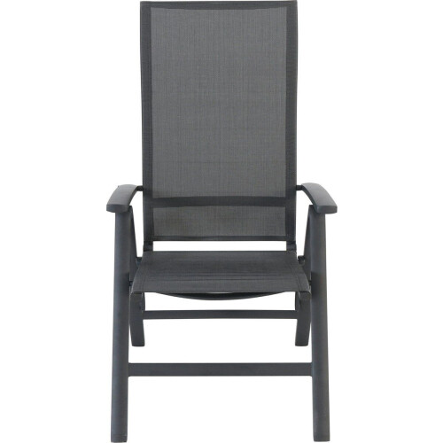 Wakefield Valencia - Tuinstoel - Verstelbare rugleuning - Antraciet