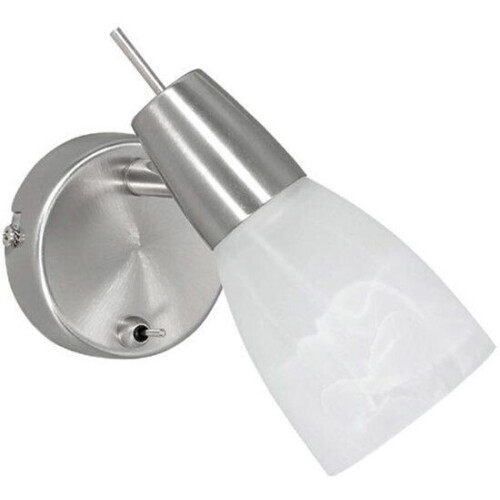 Wandlamp Julia - Staal - GU10 4W LED 3000K - Alabaster Tweedehands