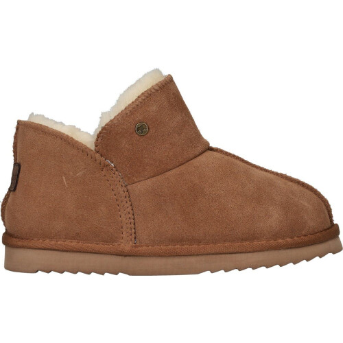 Warmbat Willow - Dames Sloffen - Suède - Cognac - Maat 39