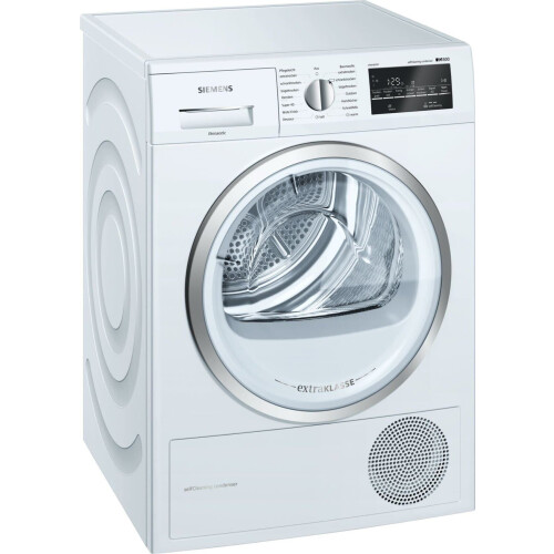 Siemens WT45W492 - Warmtepompdroger - 8 kg - A++ - Zelfreinigende condensor - Wit
