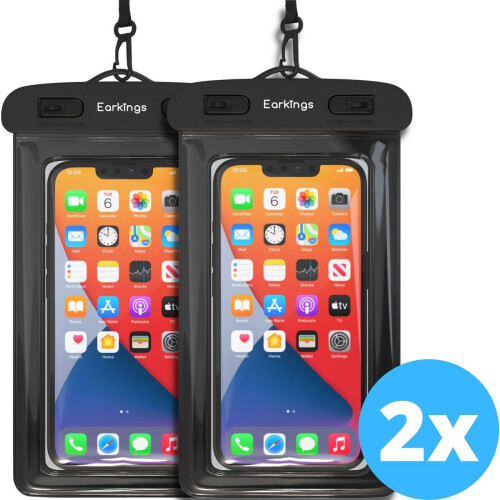 Waterdichte telefoonhoesjes - Drybag Set van 2 stuks - Onderwater Hoesje Telefoon voor Alle Telefoons - Waterdicht telefoonhoesje Earkings Tweedehands